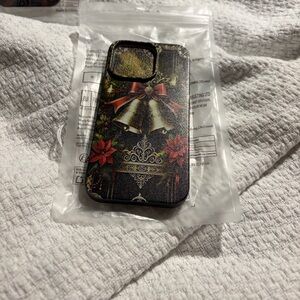 Festive Holiday Phone Case - Black and Gold